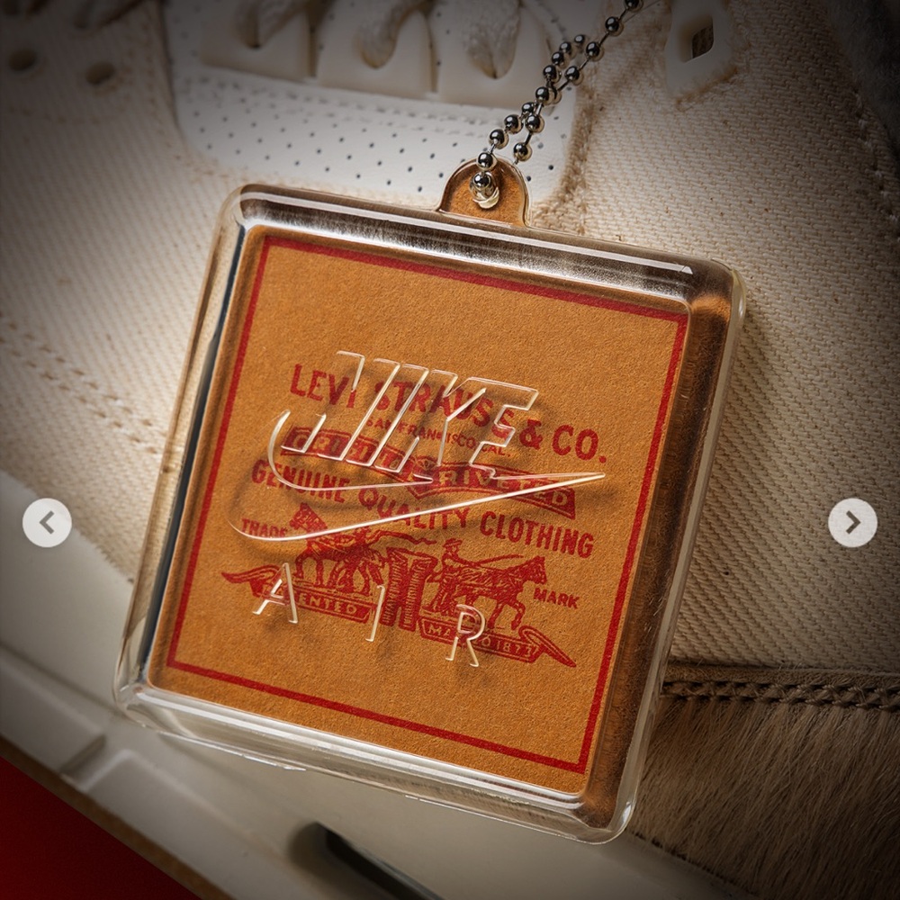 Nike x Levi’s Jordan 3 retro year of the horse tag from the Super Bowl Nike air